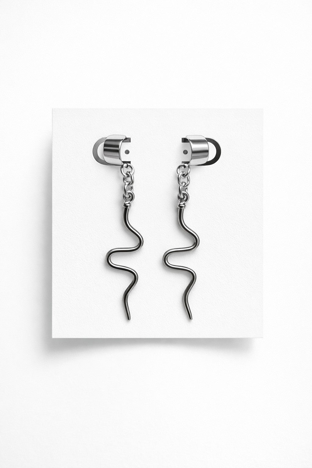 Black Serpent Gothic Ear Cuffs