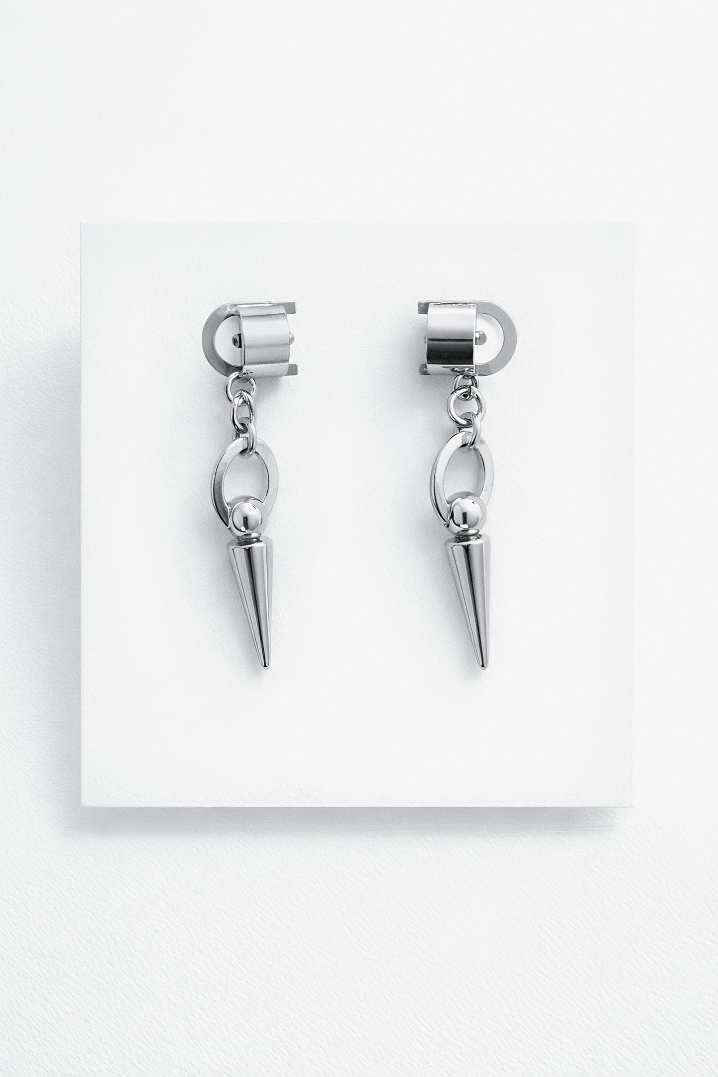 Obsidian Spike Ear Cuffs