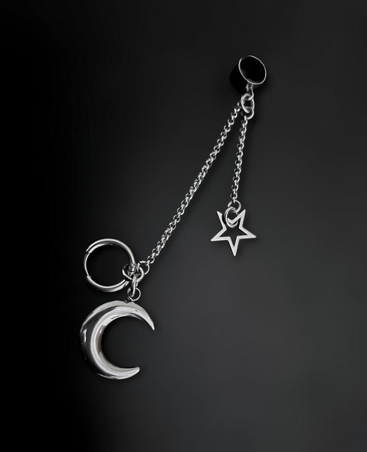 Moonlit Celestial Cuff & Hoop Earrings