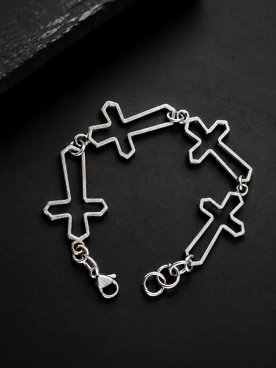 Hollow Cross Gothic Bracelet