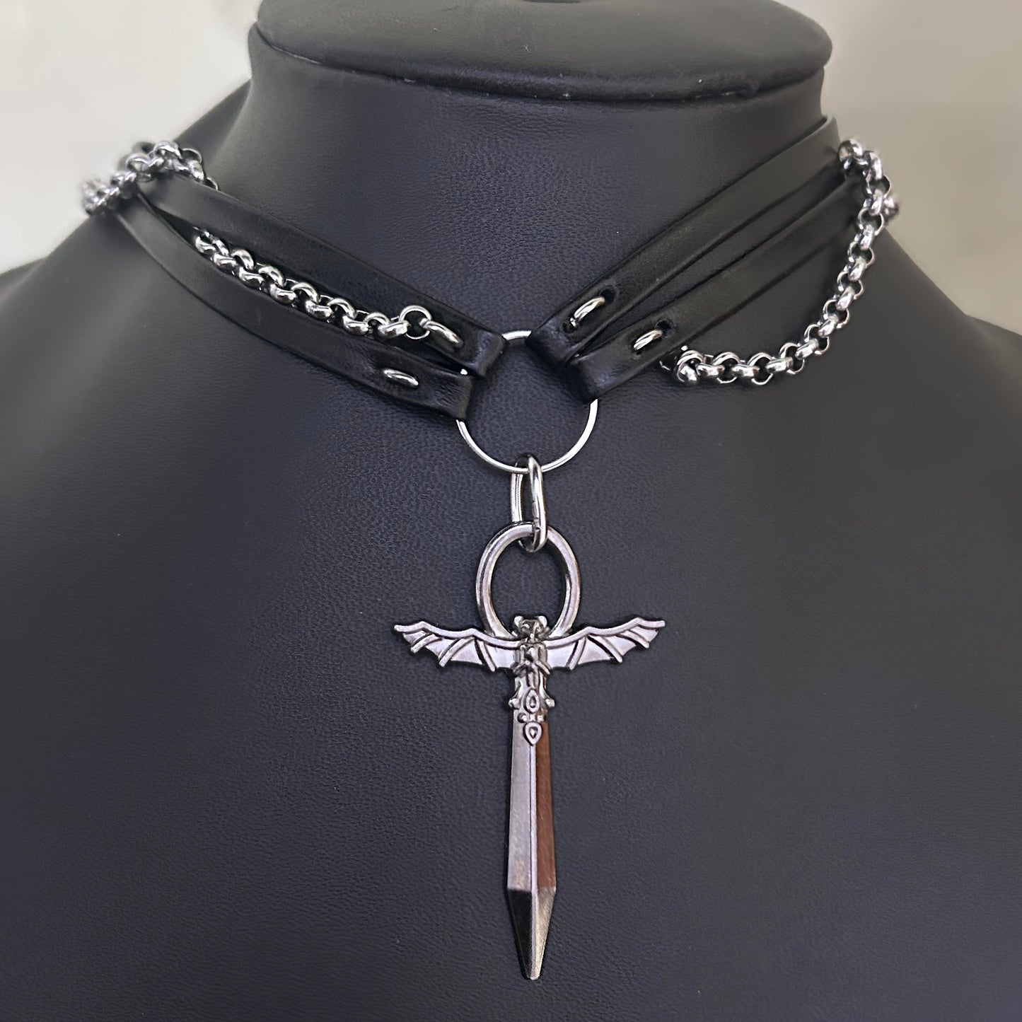 Sanguini's Coven Leather Choker Necklace