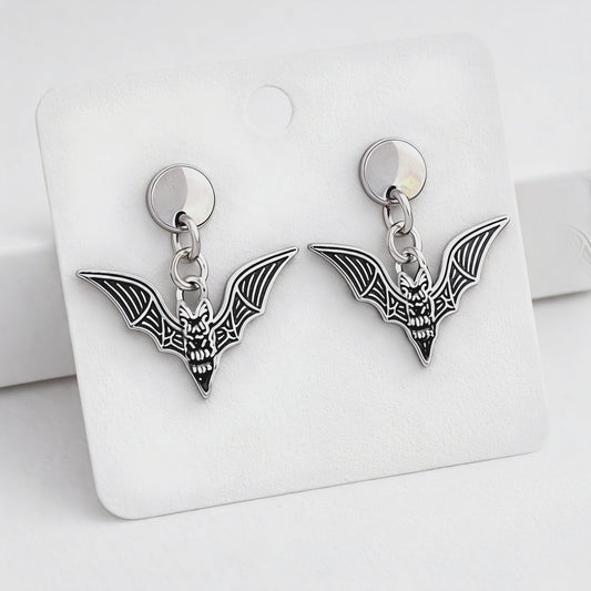 Obsidian Bat Sigil Studs