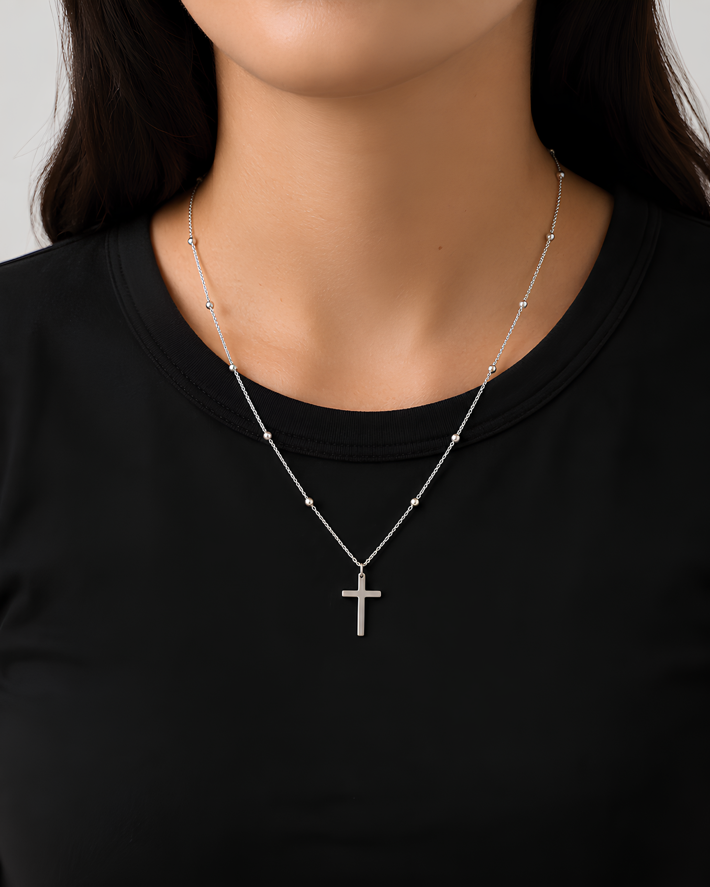 Midnight Chapel Cross Pendant