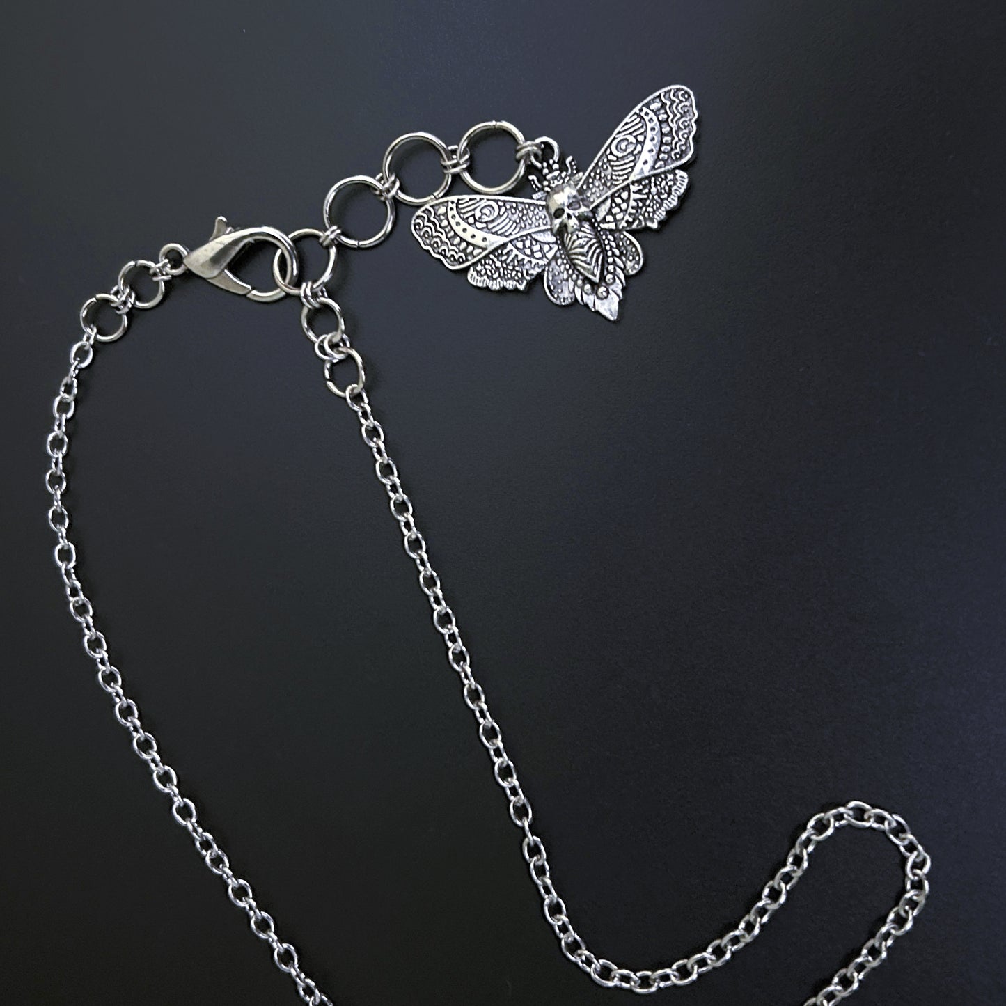 Shadowed Wings Skull Pendant
