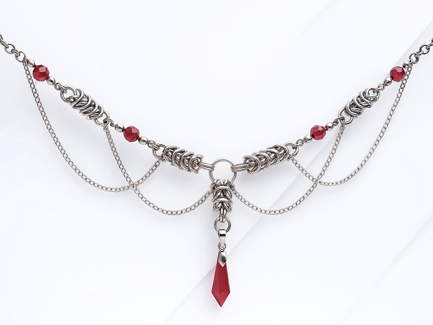 Warmaiden Chainmaille Gothic Necklace