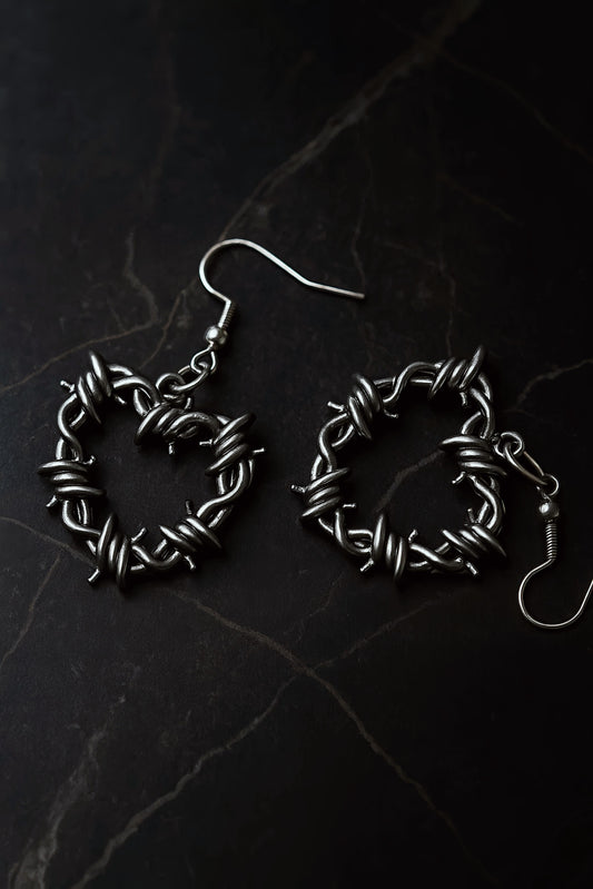The Barbed Affair Gothic Earrings