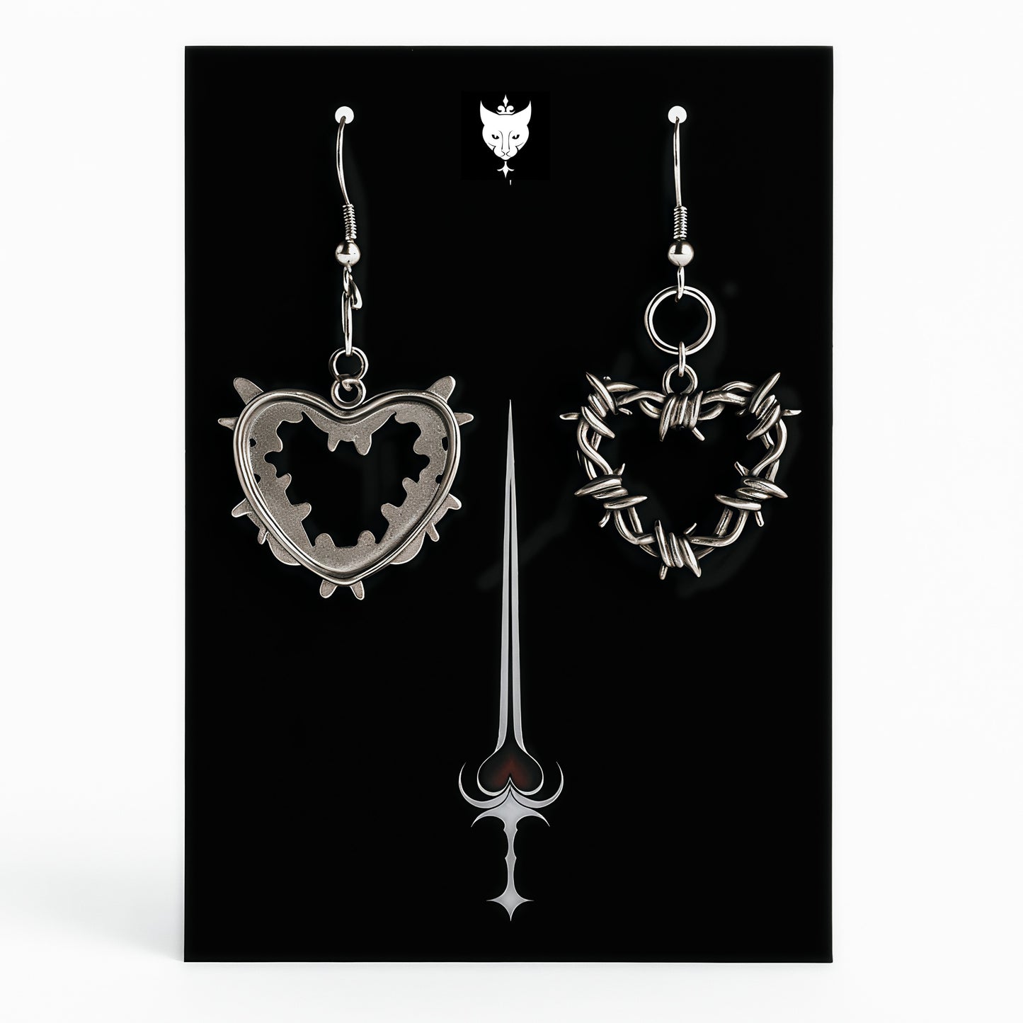 The Barbed Affair Gothic Earrings