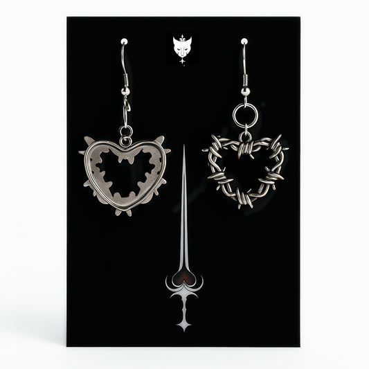 The Barbed Affair Gothic Earrings