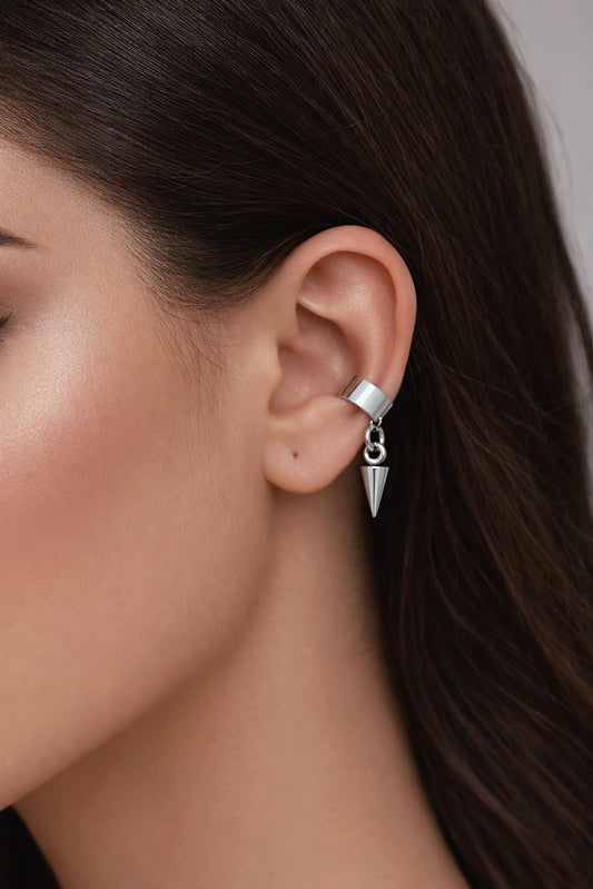 Obsidian Mini-Spike Ear Cuffs