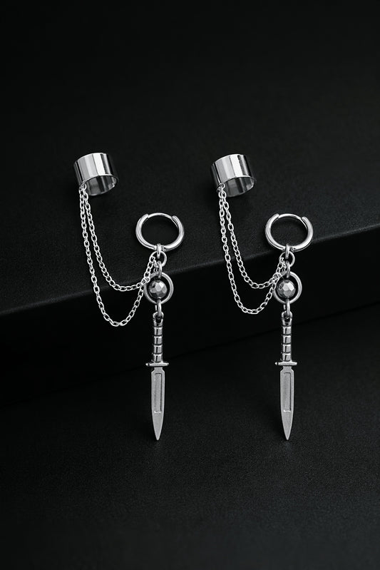 Midnight Testament Cuff & Hoop Earrings