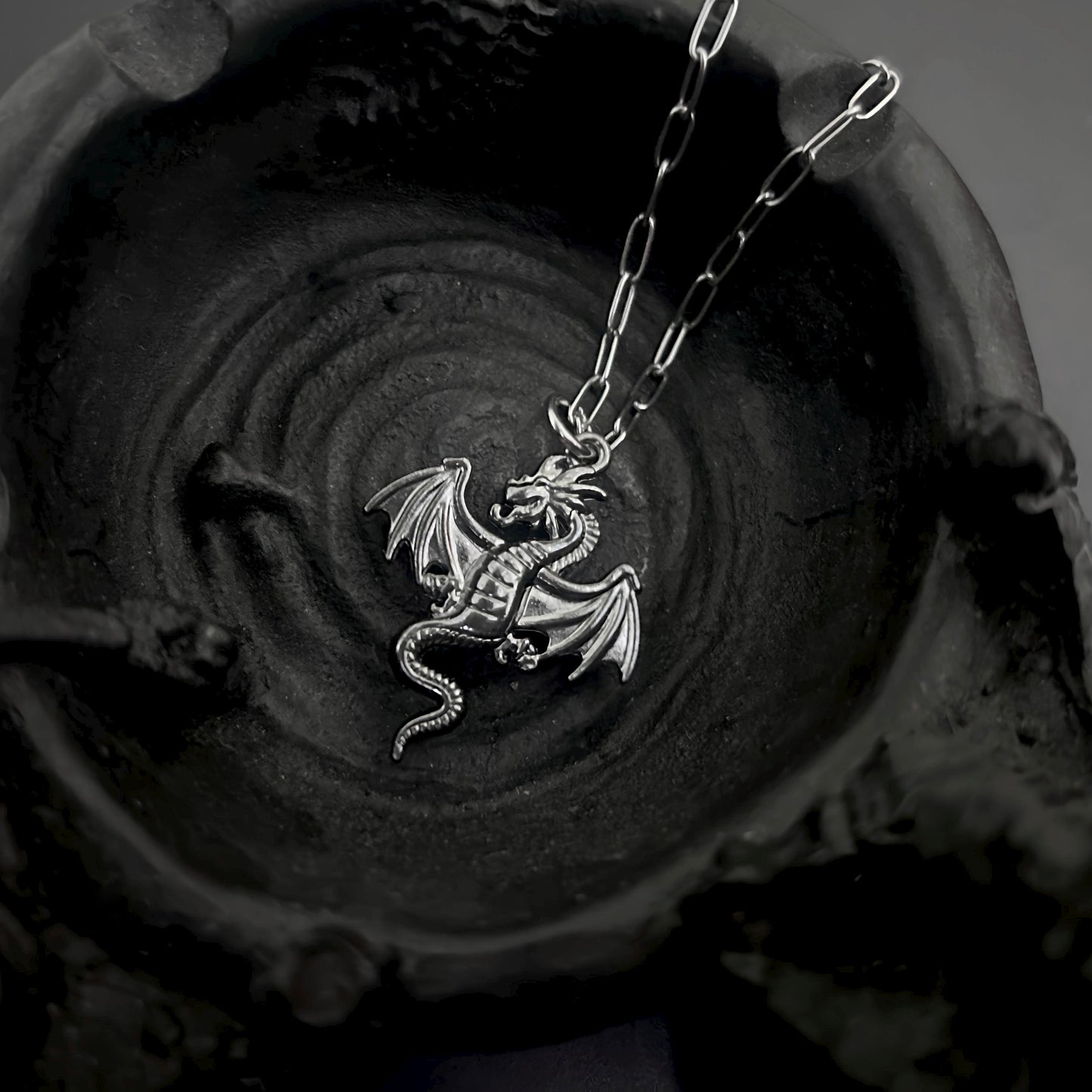 Dragon Sigil Pendant Earrings Jewelry Set