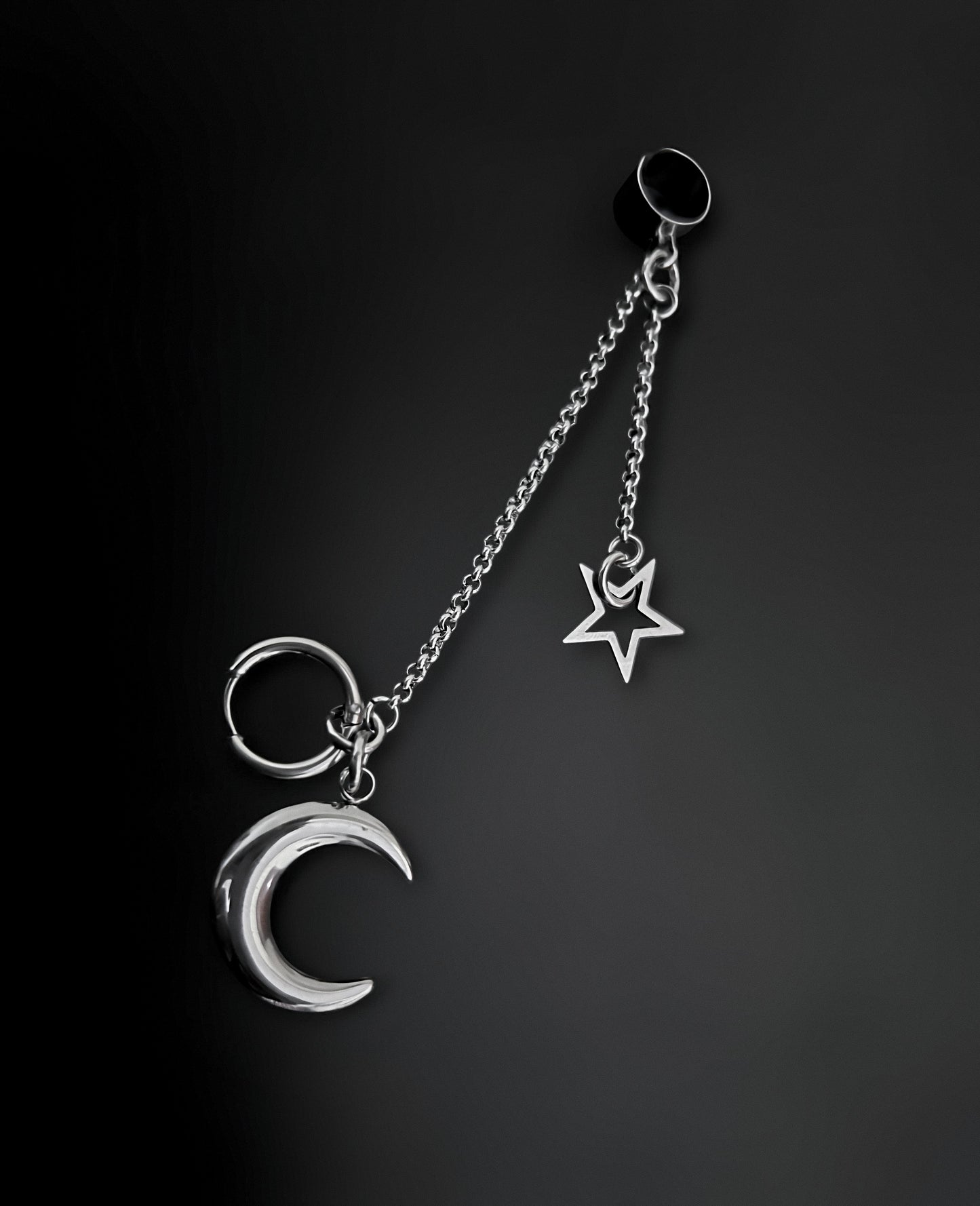 Moonlit Celestial Cuff & Hoop Earrings