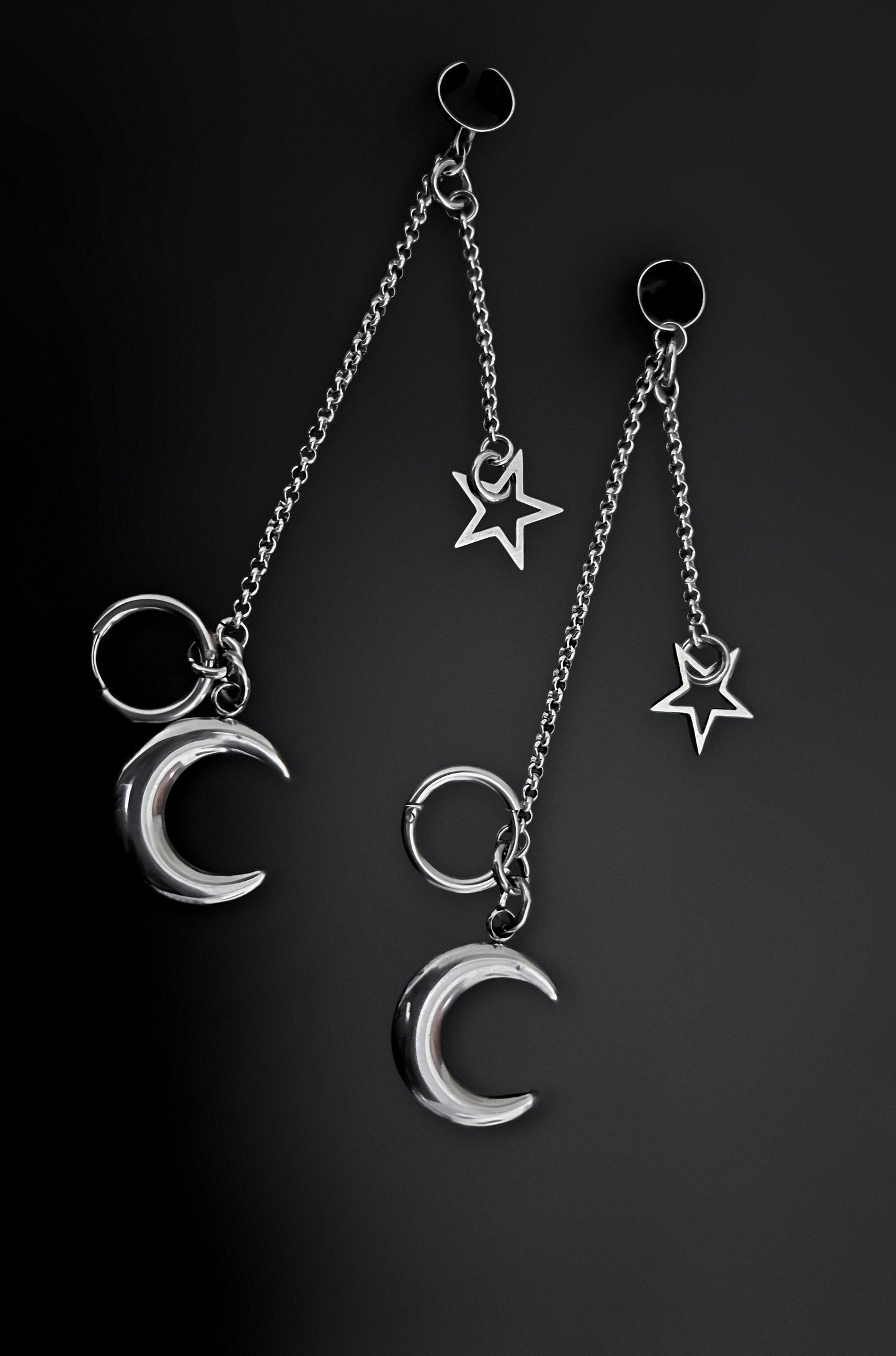 Moonlit Celestial Cuff & Hoop Earrings