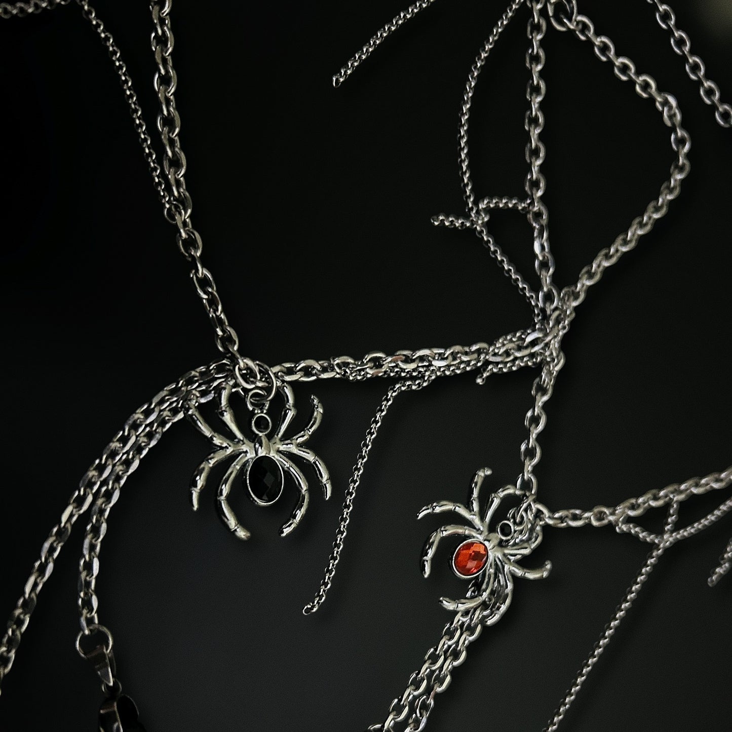 Arachnid Drop Gothic Necklace