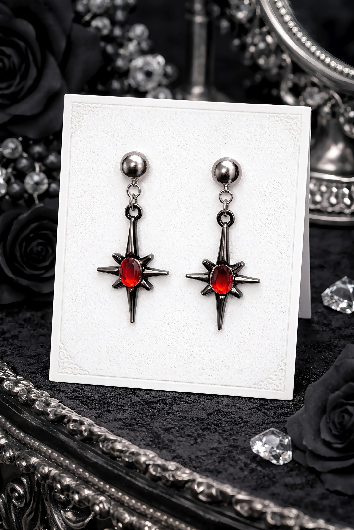 Ophelia's Curse Gothic Drop Studs