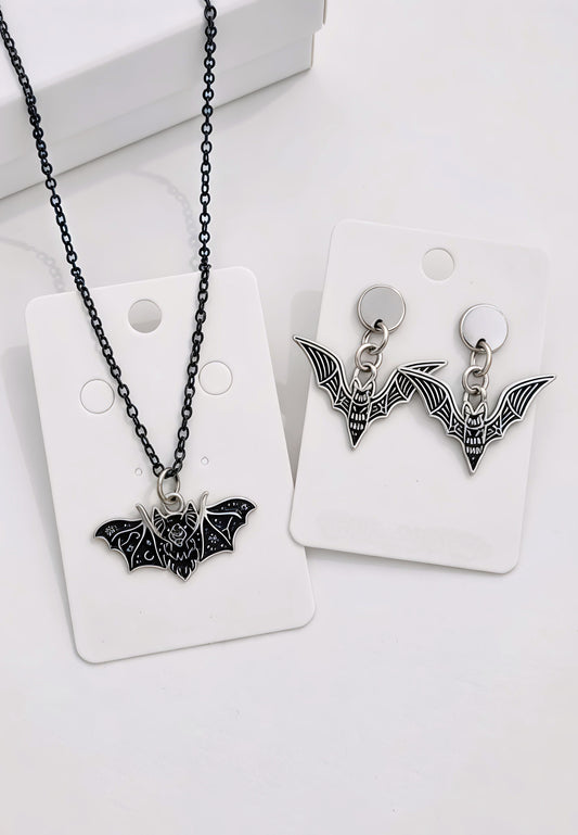 Bat Sigil Jewelry Set
