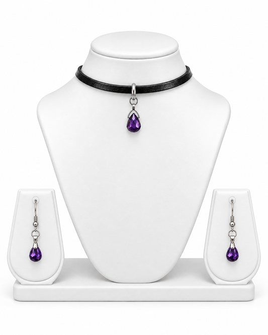 Seawitch Amethyst Gothic Jewelry Set
