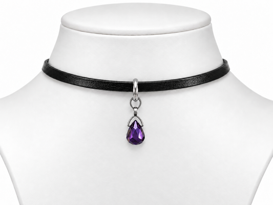 Seawitch Amethyst Bead Choker Necklace