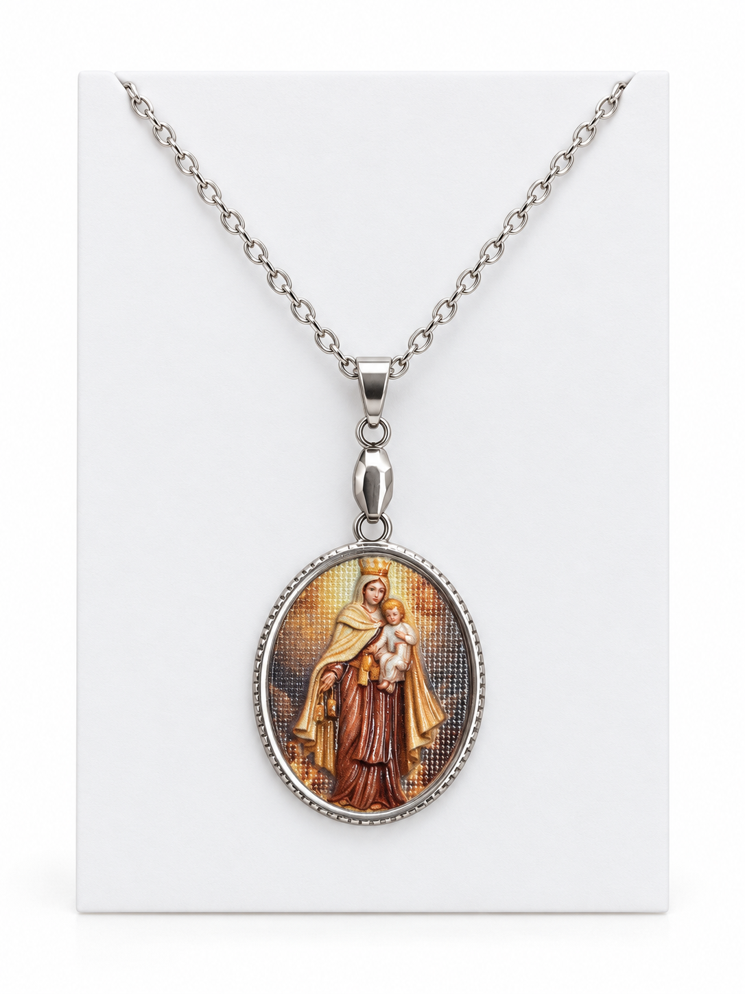 Mother Mary and Baby Jesus Pendant