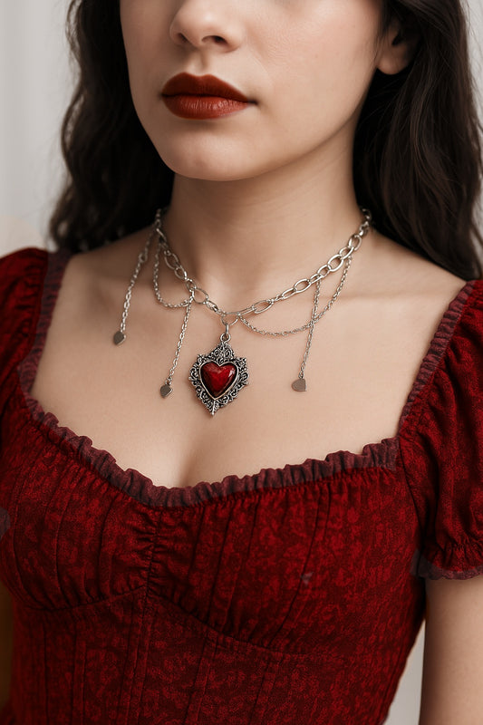Bloodfire Gothic Choker Necklace