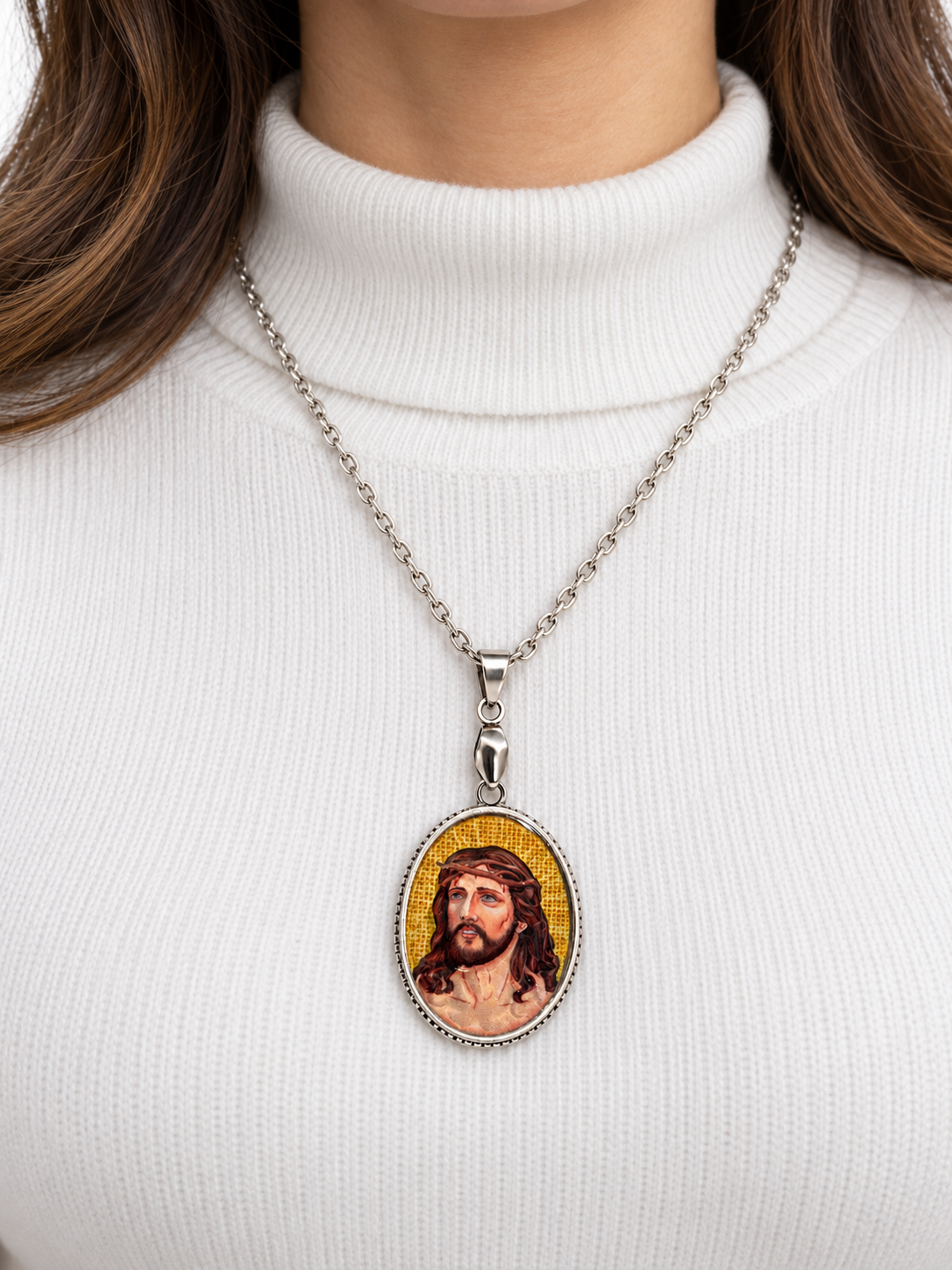 Crown of Thorns Jesus Pendant