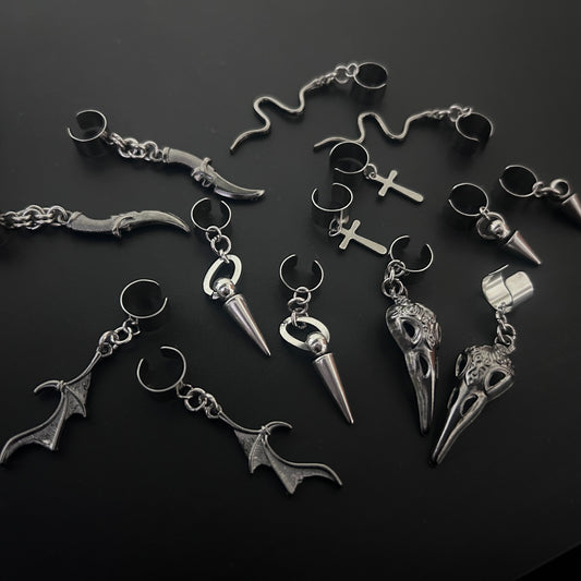 Non-Piercing Gothic Ear Cuffs (Set of 7)