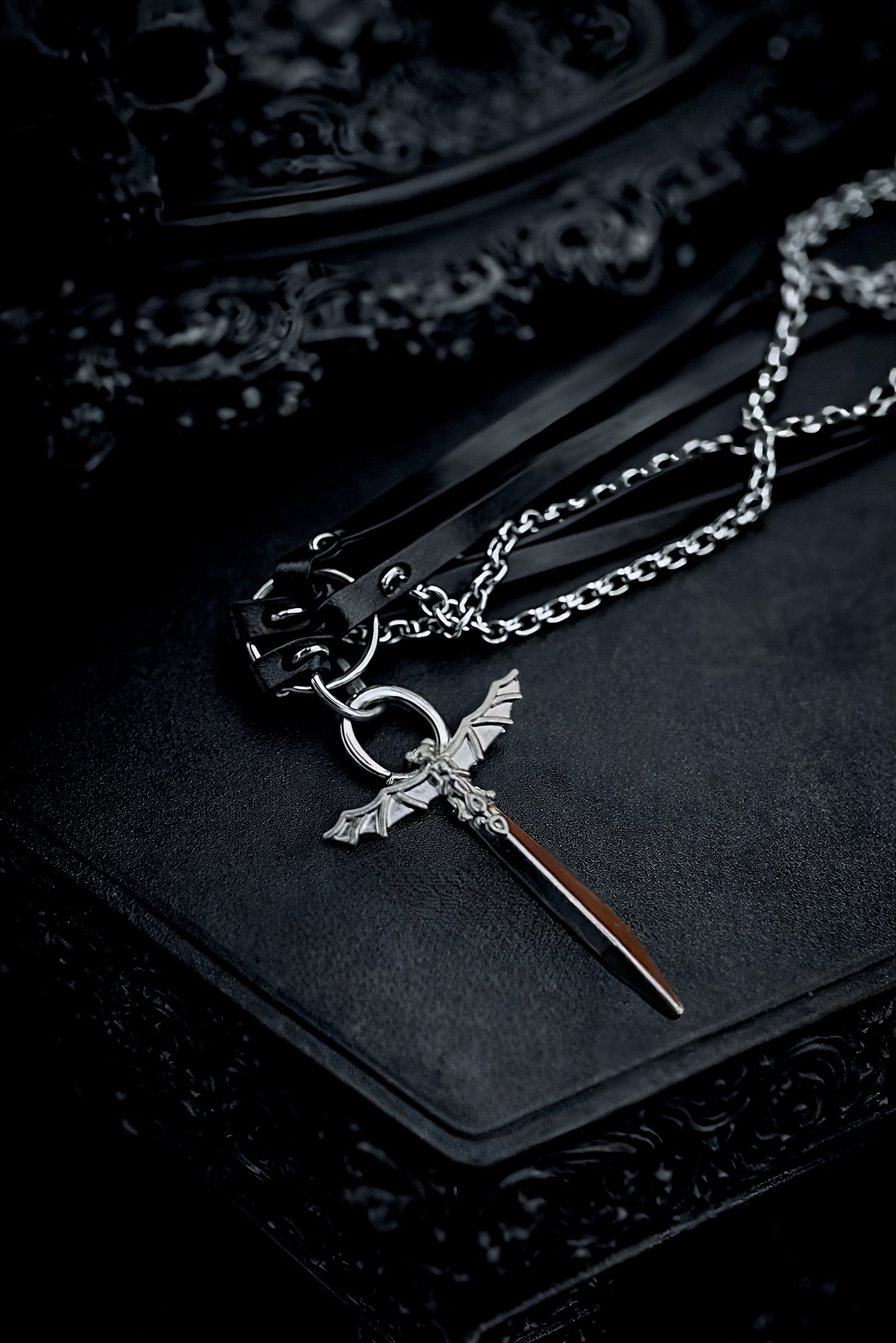 Sanguini's Coven Leather Choker Necklace