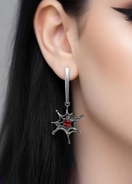 Venom Heart Drop Studs