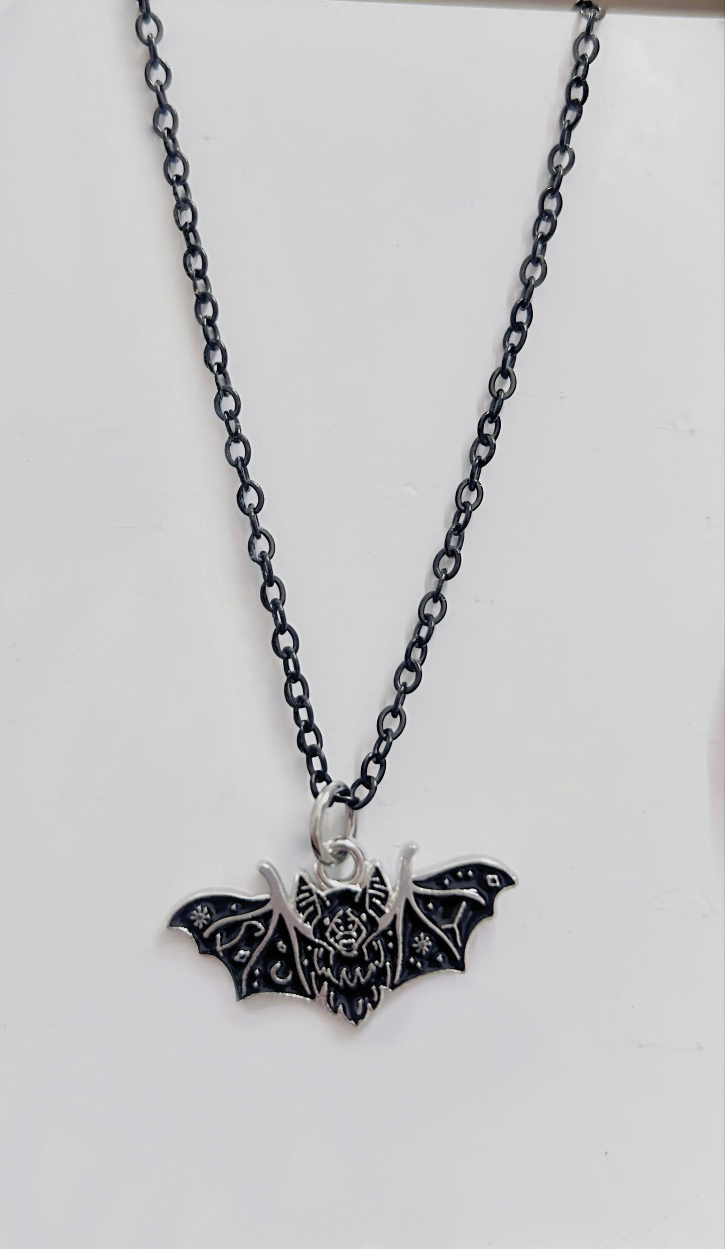Obsidian Bat Sigil Pendant