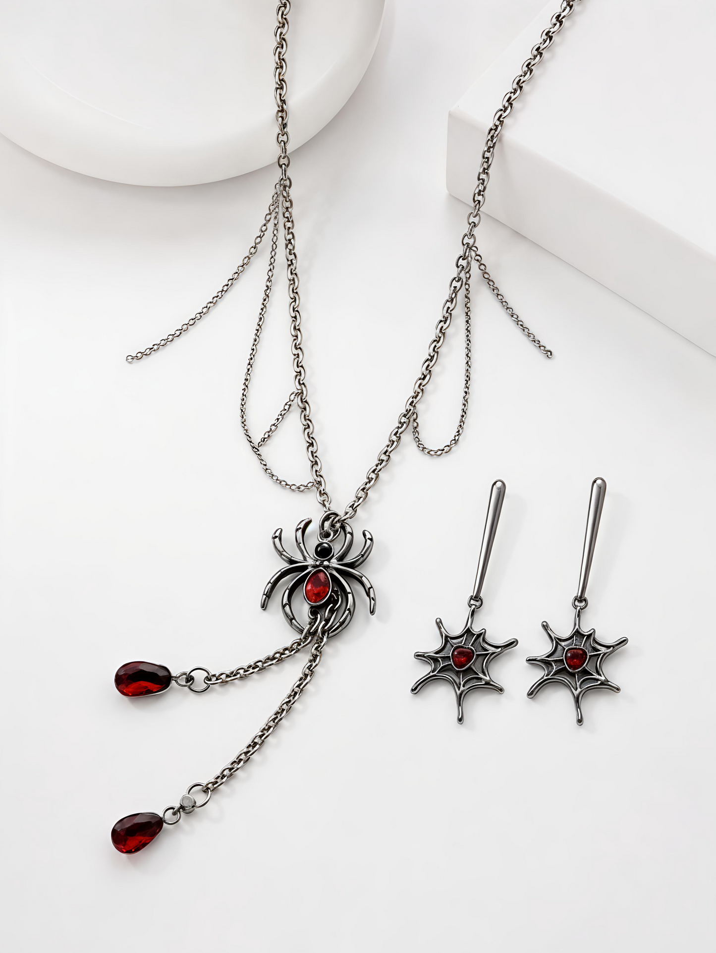 Widow's Kiss Spider Jewellery Set
