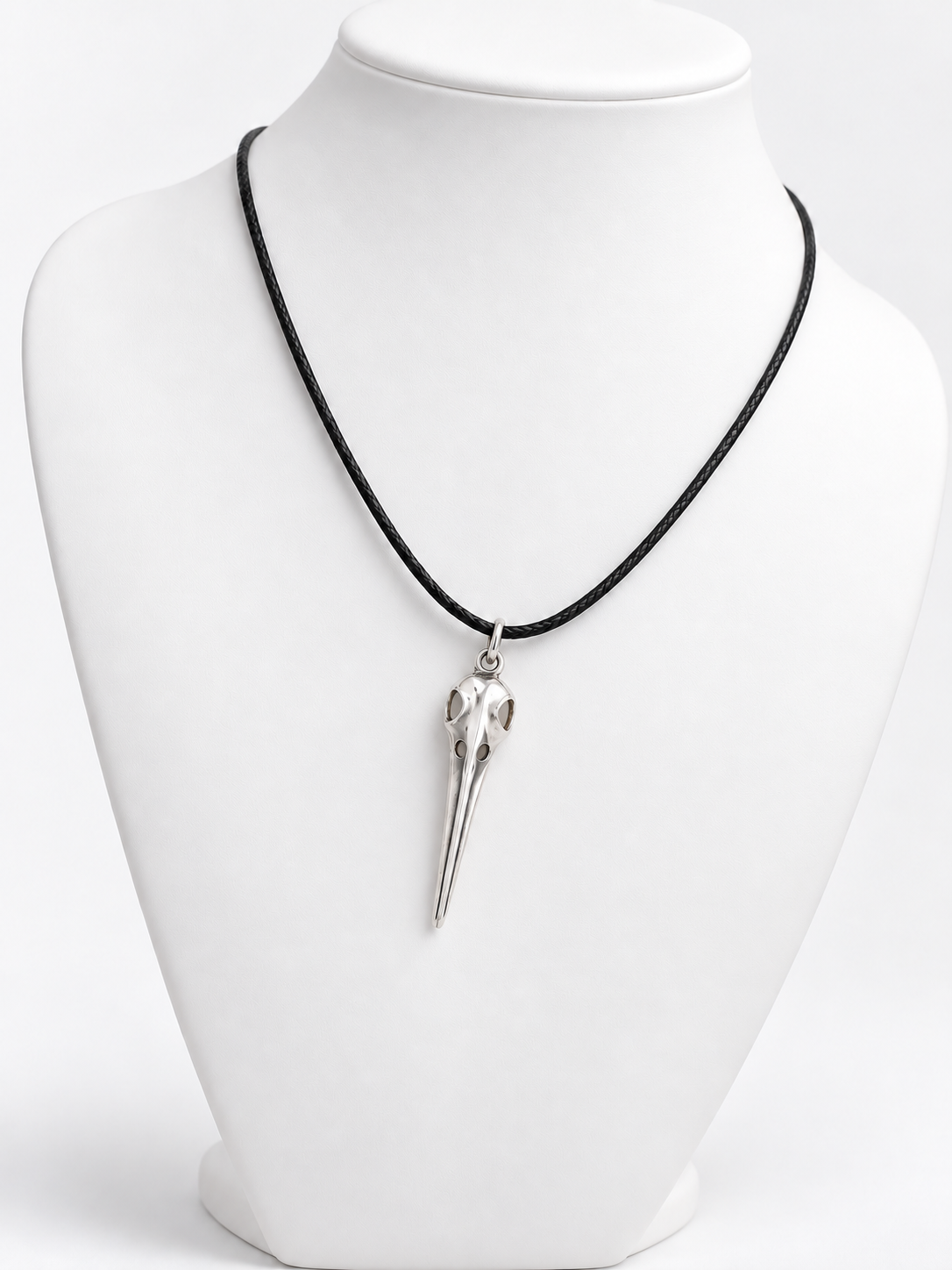 Raven Mask Bird Skull Pendant