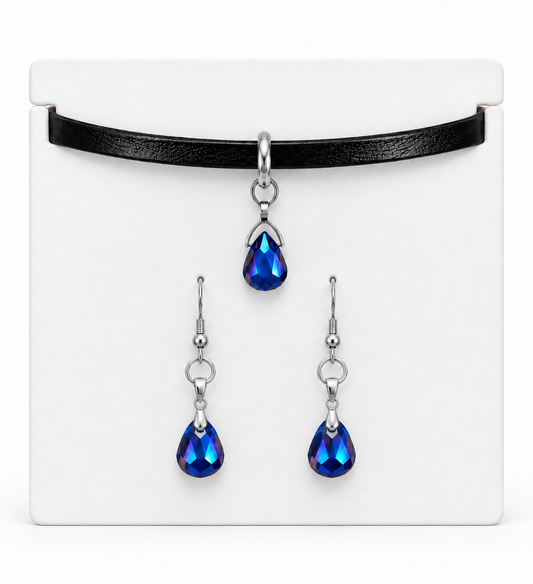 Seawitch Sapphire Gothic Jewelry Set