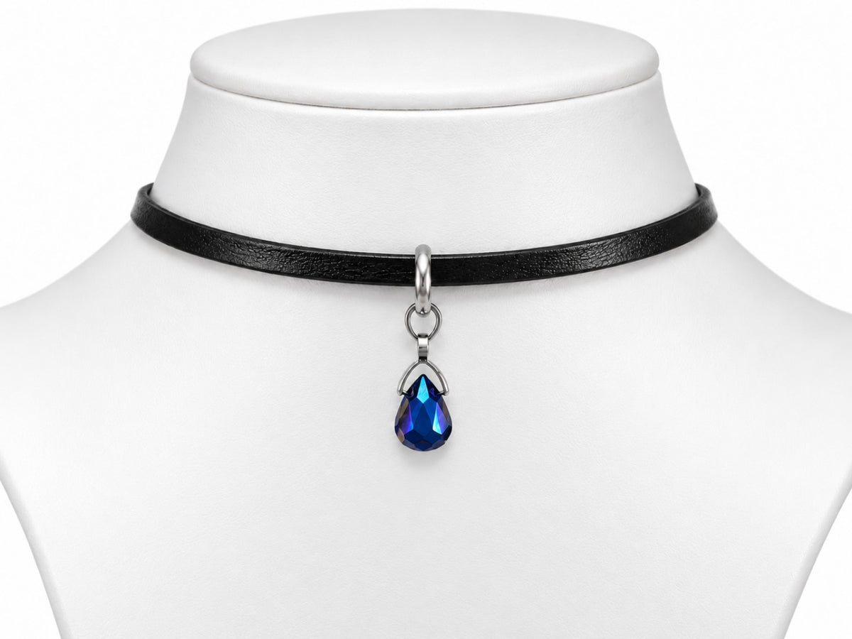Seawitch Sapphire Bead Choker Necklace