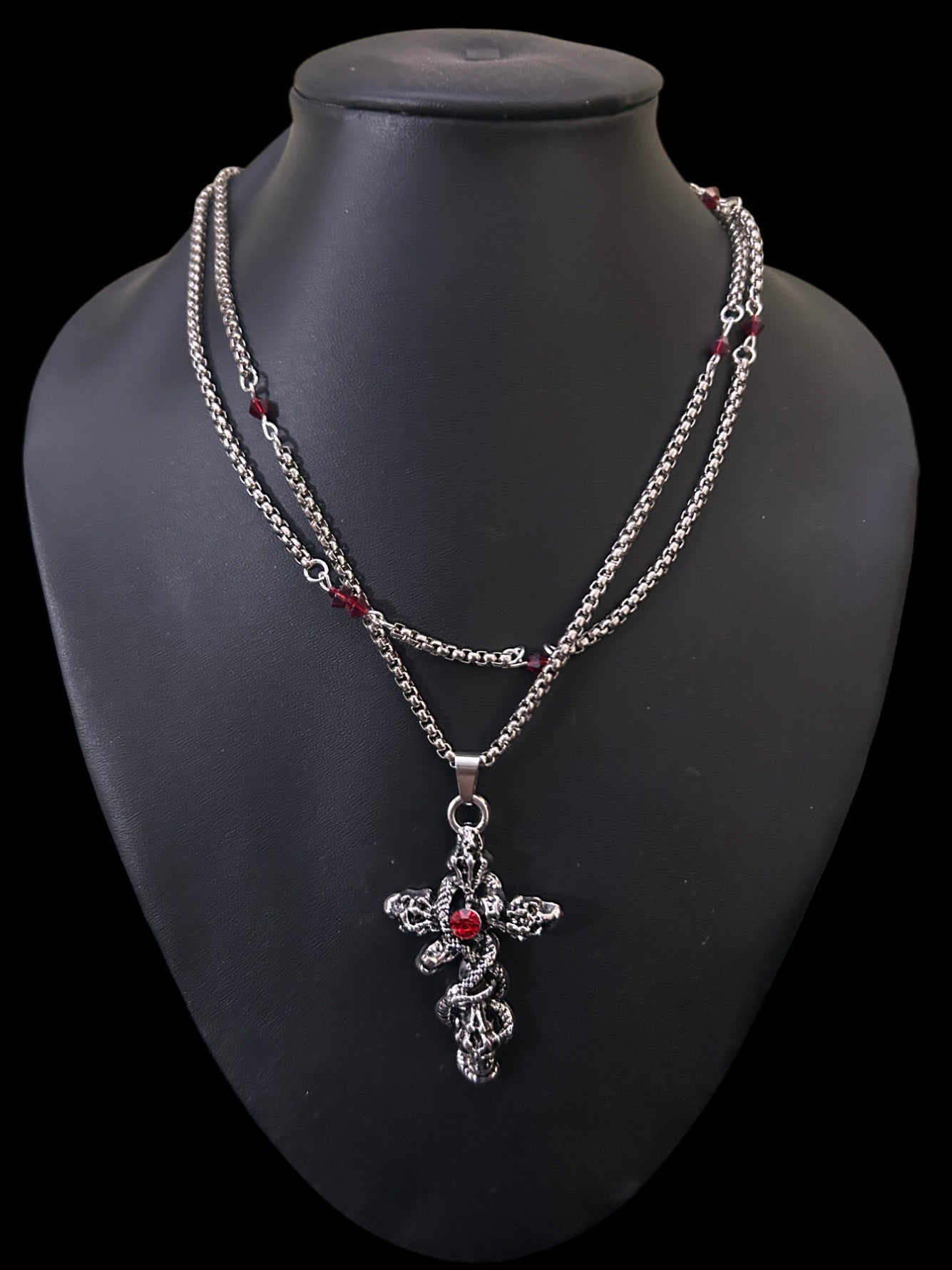 Serpent’s Tail Cross Pendant