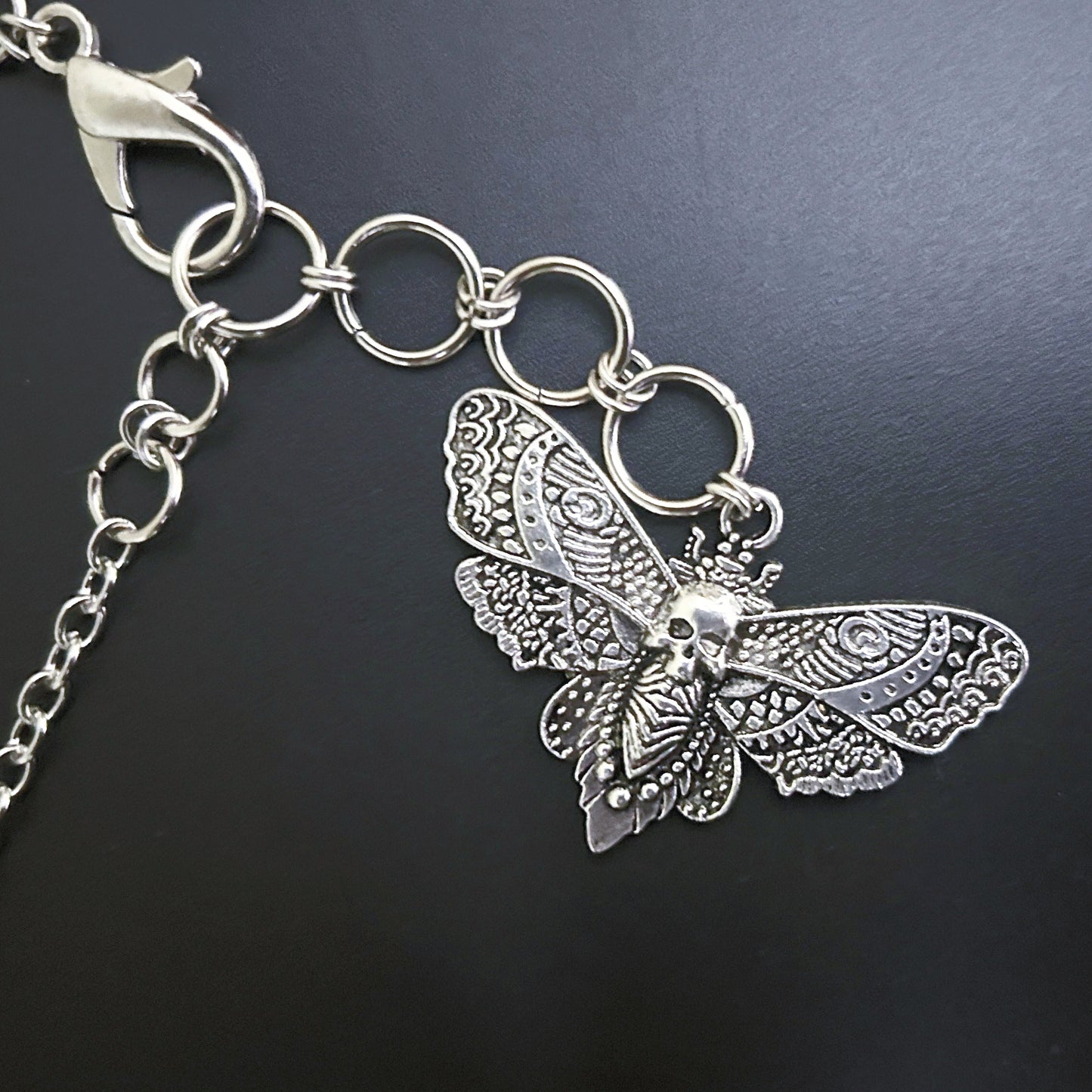 Shadowed Wings Skull Pendant