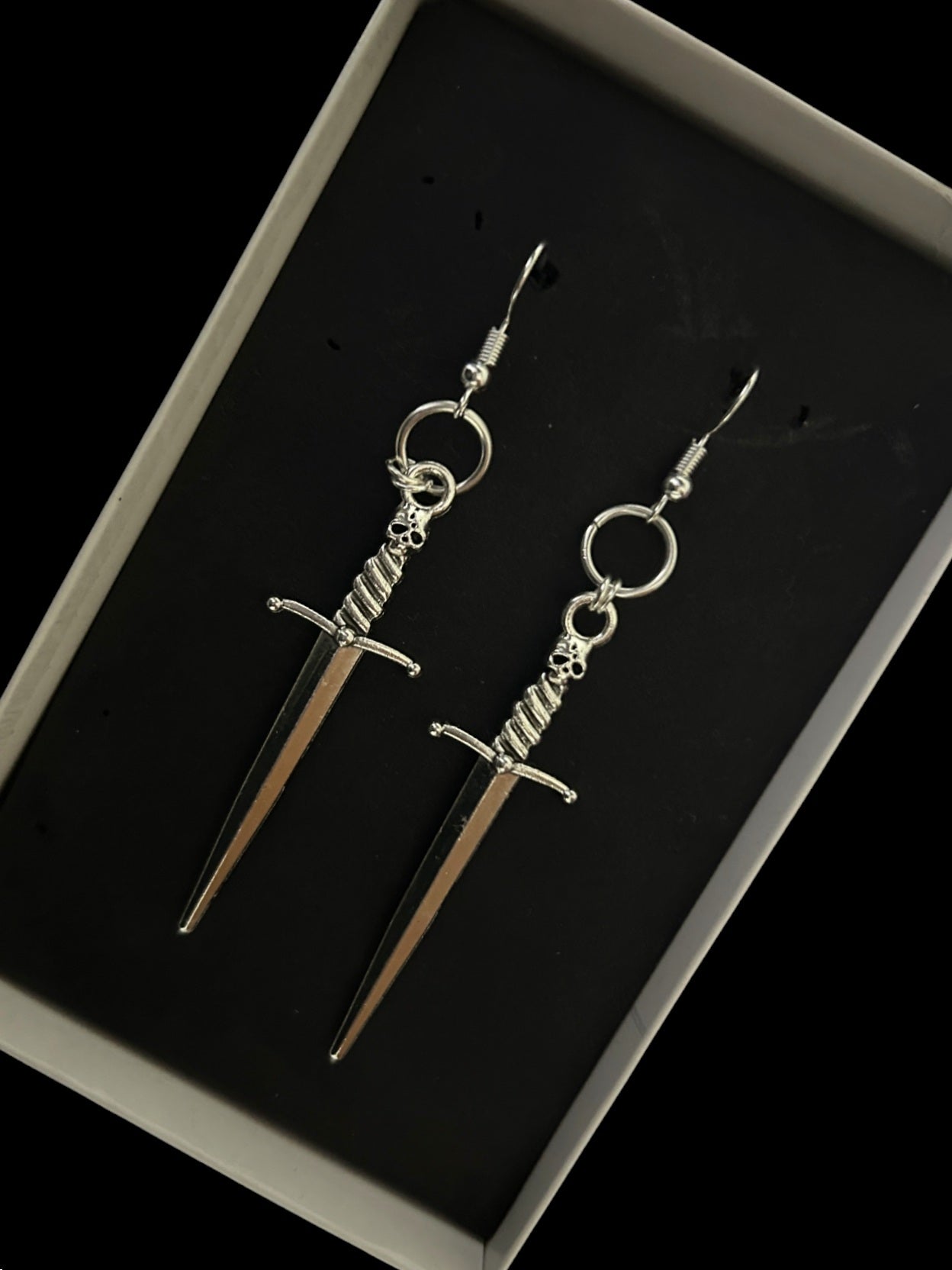 Skull and Steel Earrings