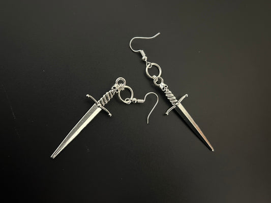 Skull and Steel Earrings