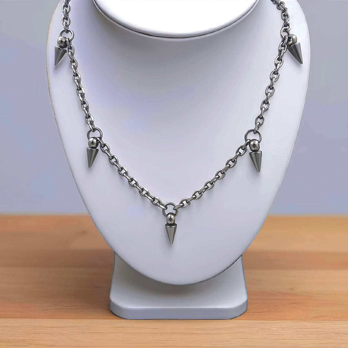 Steel Fang Collar Necklace