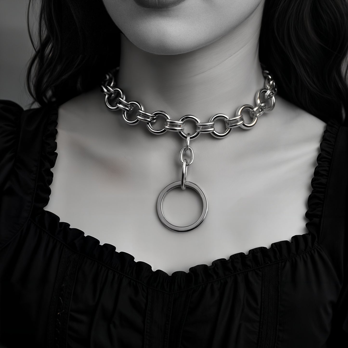 Steelbound Gothic Choker Necklace