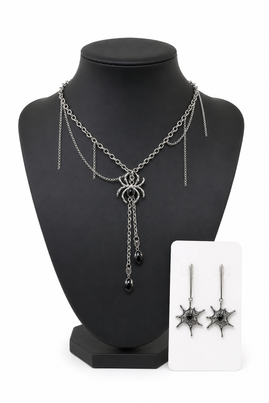 Widow's Kiss Spider Jewellery Set