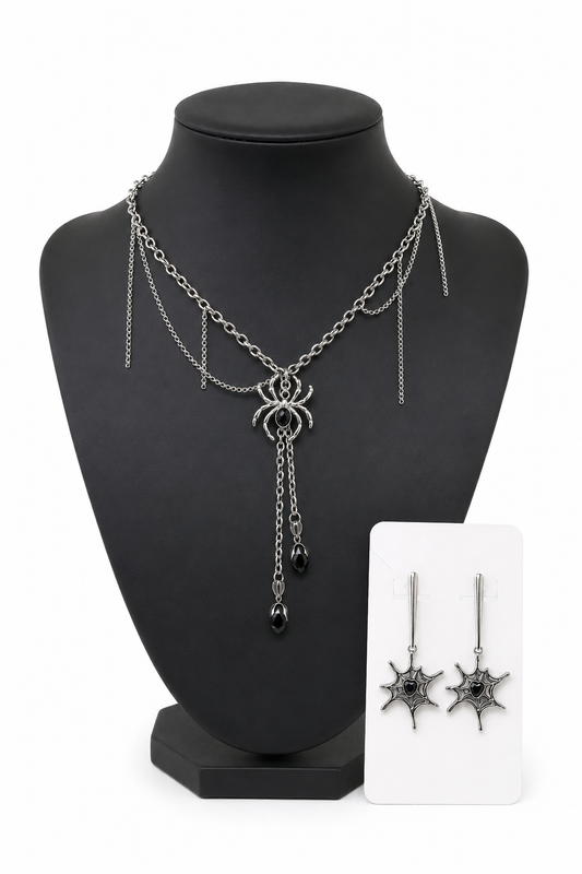 Widow's Kiss Spider Jewellery Set