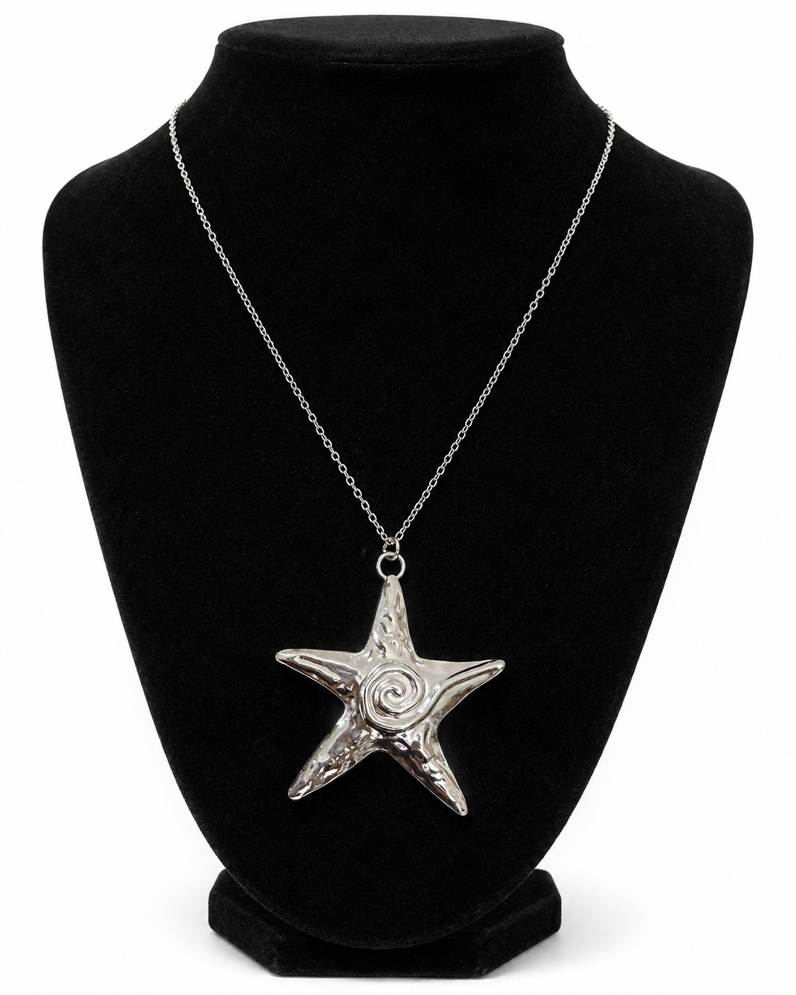 Starlit Swirl Chain Pendant