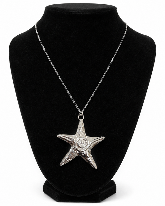 Starlit Swirl Chain Pendant