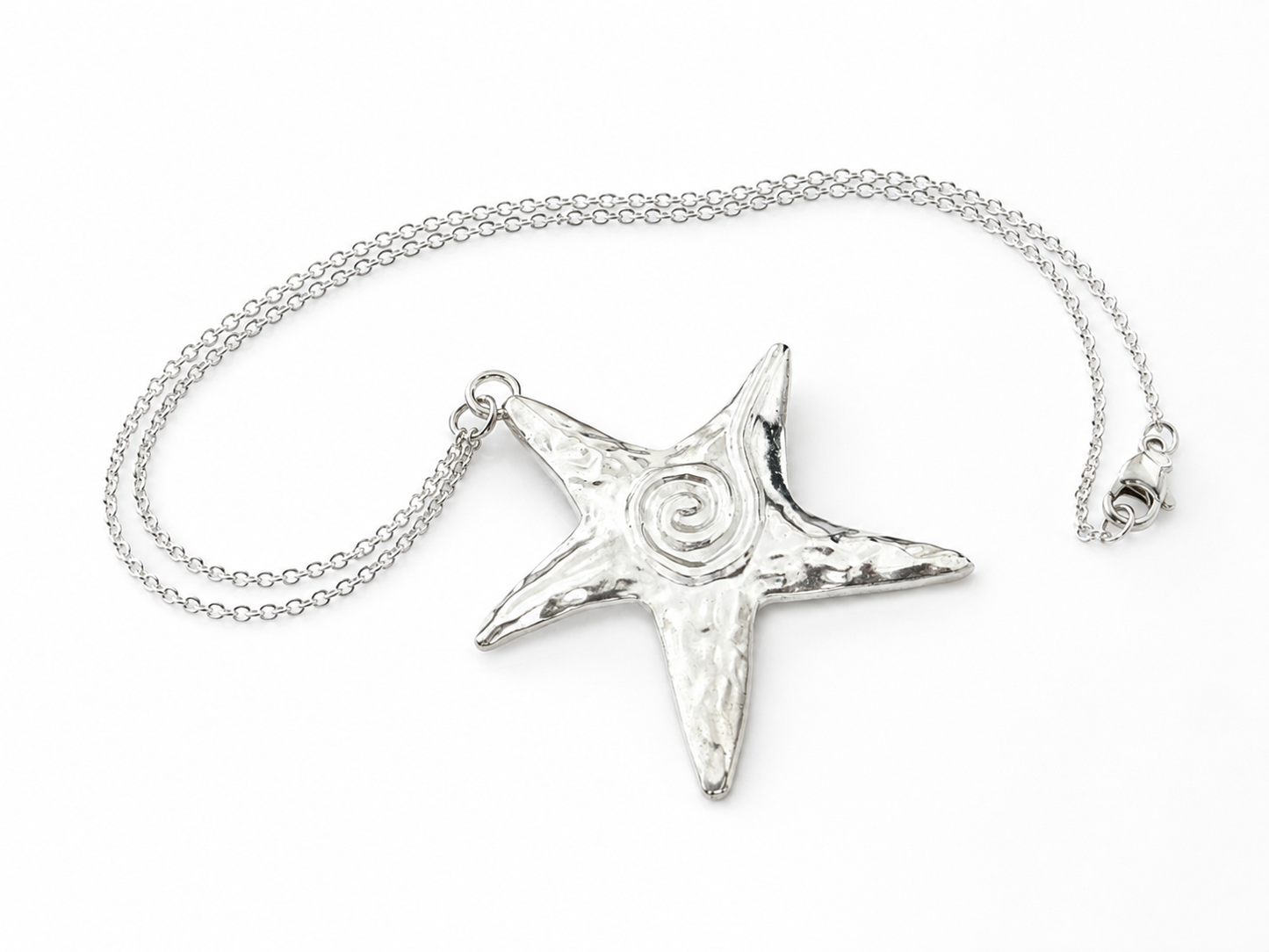 Starlit Swirl Chain Pendant