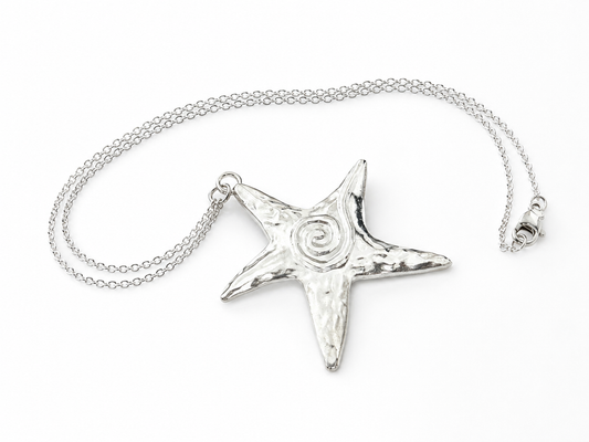 Starlit Swirl Chain Pendant